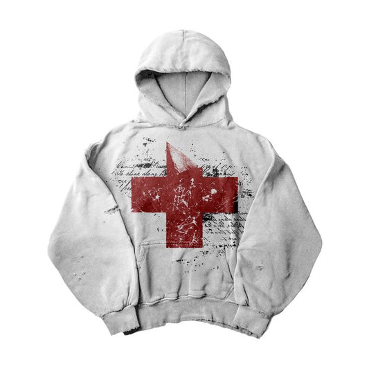 ‘CROSS’ HOODIE𖦏