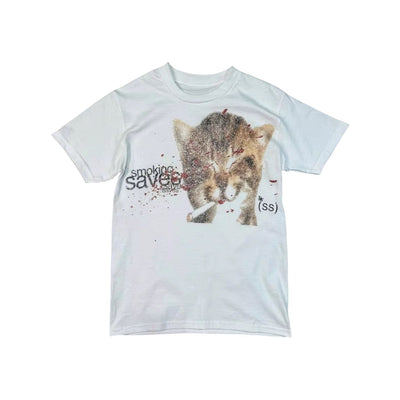 ‘SMOKING SAVES’ TEE 𖦏