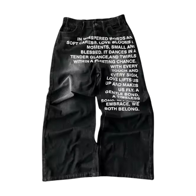 ‘POEM’ BAGGY JEANS 𖦏