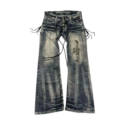 ‘LXCED’ FLARED JEANS 𖦏