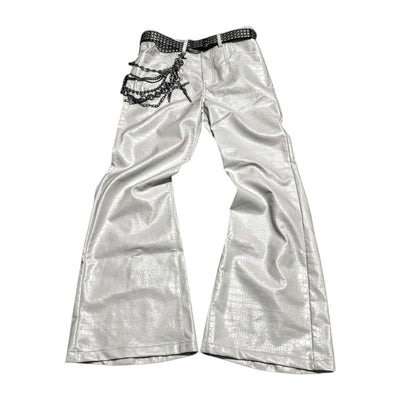 ‘WHITE00’ FLARED JEANS 𖦏